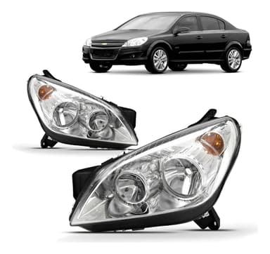 foto de Farol Cromado Original Vectra 06-08 Dir.