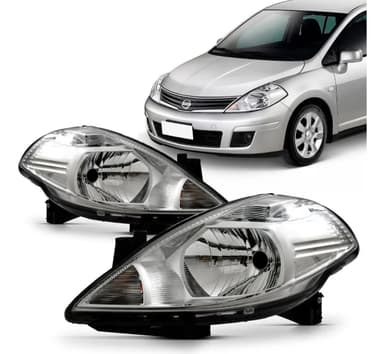 foto de Farol Cromado Tiida 07–13 Dir