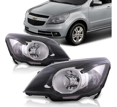 foto de Farol Preto Anel Cromado Agile 09–14 Dir