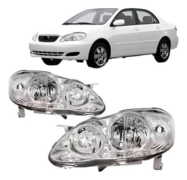 foto de Farol Manual Cromado Corolla 05-08 Esq.