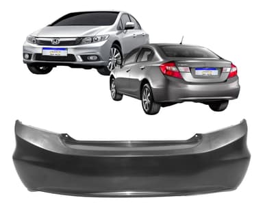foto de Para-Choque Civic 2012 a 2016 Tras.