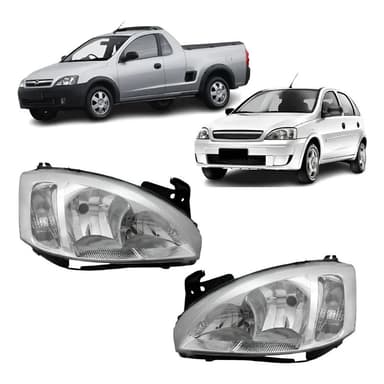 foto de Farol Cromado Corsa 03–09 Esq