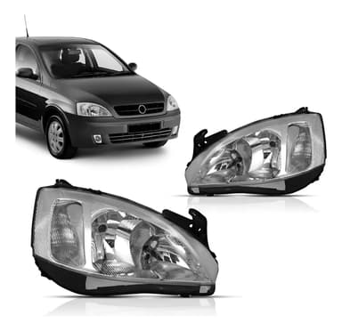 foto de Farol Importado Corsa 02-12 Cromado Esq.