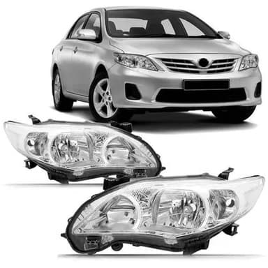 foto de Farol Cromado Corolla 09–14 Dir