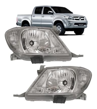 foto de Farol Cromado Hilux 09–11 Dir