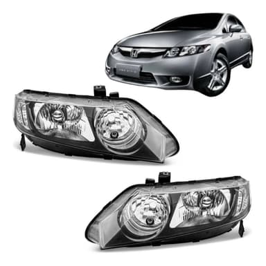 foto de Farol Másc Negra Civic 06–11 Esq